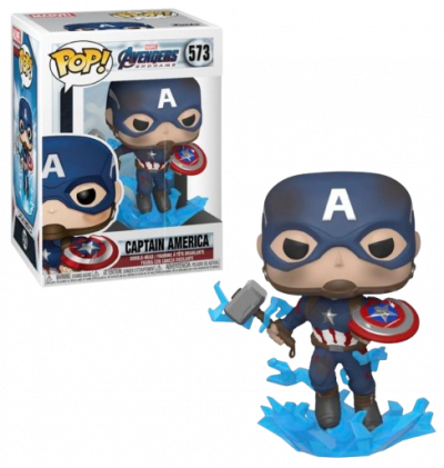 Figurine Pop! Captain America (avec bouclier et mjolnir)