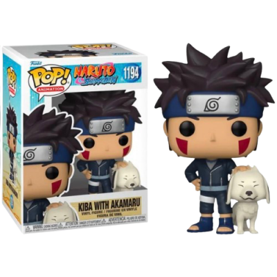 Figurine Pop! Kiba (avec Akamaru)
