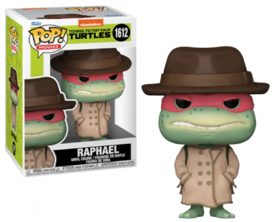 POP TORTUES NINJA - RAPHAEL AVEC MANTEAU ET CHAPEA