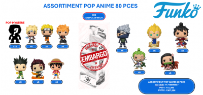 ASSORTIMENT POP ANIME 80 PCES