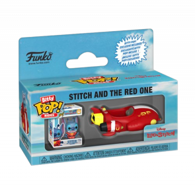 BITTY POP RIDE STITCH VOITURE ROUGE