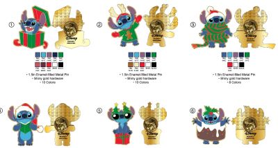 PINS BLIND BAG - STITCH HOLIDAY x18