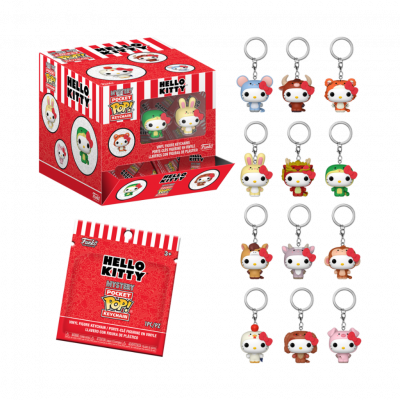 POP KEYCHAINHELLO KITTY ANIMALS 12PCES
