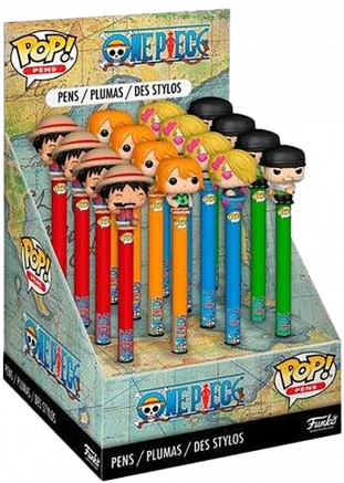 ASST STYLO FIGURINE : ONE PIECE - DISPLAY 16 PCS