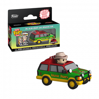 BITTY POP RIDE : JURASSIC PARK - SUV AVEC DR GRANT