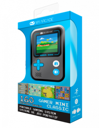 MY ARCADE GAMER MINI CLASSIC 160 NOIRE BLEUE