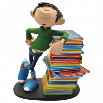 FIGURINE GASTON PILE D'ALBUMS 29