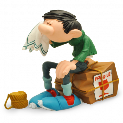 FIGURINE GASTON CAISSE FRAGILE