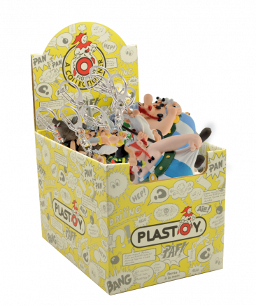 BOITE PRESENTOIR 25 PORTE-CLES ASSORTIS ASTERIX