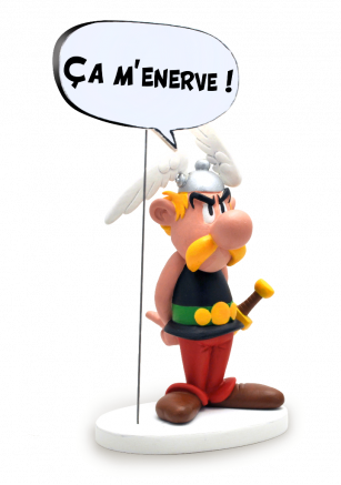 FIGURINE DE COLLECTION BULLE ASTERIX : CA M'ENERV
