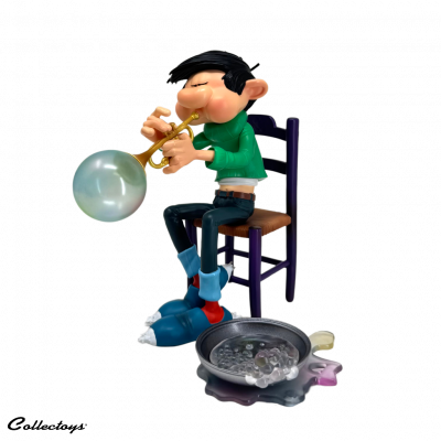 FIGURINE RESINE GASTON INVENTION : TROMPETTE A SAV