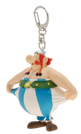 PORTE-CLES OBELIX TENANT SON PANTALON