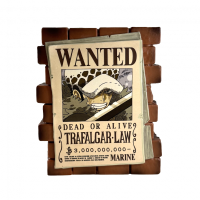 TIRELIRE AFFICHE WANTED LAW