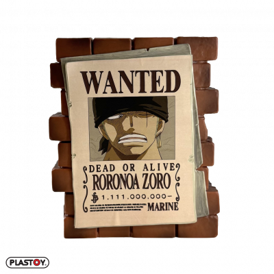TIRELIRE AFFICHE WANTED ZORO