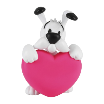 FIGURINE PVC - IDÉFIX COEUR ROSE