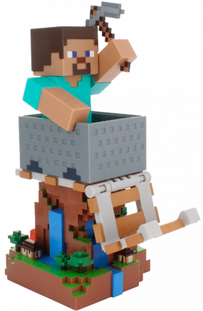FIGURINE SUPPORT MINECRAFT STEVE