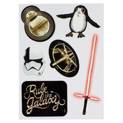 Set de 6 autocollants effet cuir Star Wars (the last jedi)