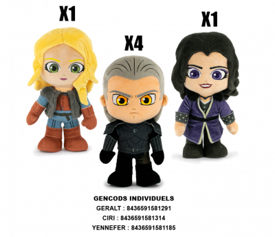 WITCHER ASST PELUCHE 27CM