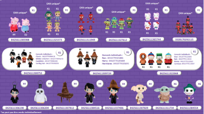 BOX PELUCHES POP CULTURE 48PCS + PLV