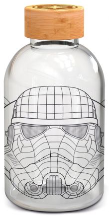 SMALL GLASS BOTTLE - STAR WARS