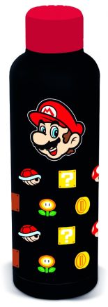BOUTEILLE ISOTHERME EN ACIER SUPER MARIO BLEU 515M