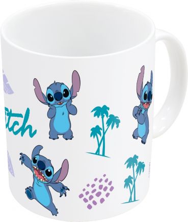 MUG CERAMIQUE STITCH MOTIF FLORAL 325ML