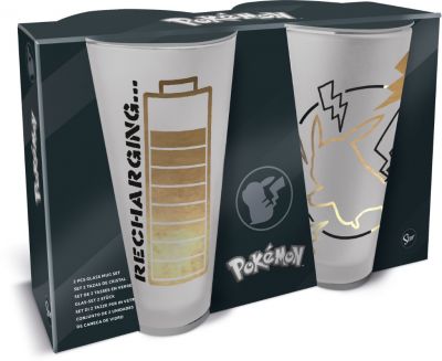 SET DE DEUX VERRES 480 ML POKEMON TUNDERSTRUCK