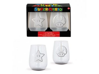 SET DE DEUX VERRES SUPER MARIO