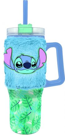 BOUTEILLE RAMBLER AVEC HOUSSE PELUCHE STITCH 770ML