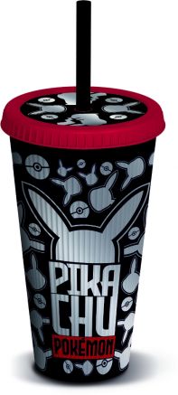 TUMBLER AVEC PAILLE POKEMON METAL 790ML