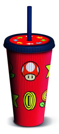 TUMBLER AVEC PAILLE SUPER MARIO 790ML