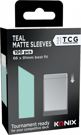 TCG Teal matte sleeves 100 pcs