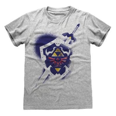 T-SHIRT ZELDA SHIELD & SWORD L