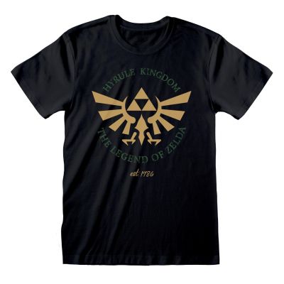 $T-SHIRT ZELDA HYRULE CREST L