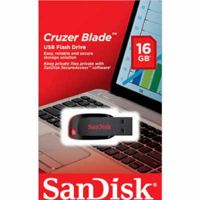 SANDISK CLE USB 16Go 2.0 CRUZER BLADE