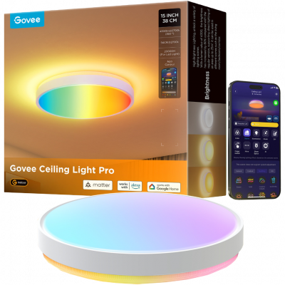 GOVEE RGBICWW + RGBICWW ROUND SMART CEILING LIGHT