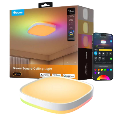 GOVEE RGBWW + RGBIC SQUARE SMART CEILING LIGHT 12