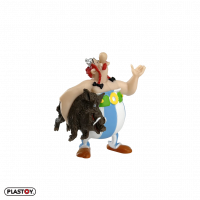 FIGURINE OBELIX PORTANT UN SANGLIER