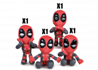 Assortiment peluches Deadpool (4 pièces)
