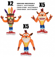 Assortiment peluches Crash Bandicoot (12 pièces)