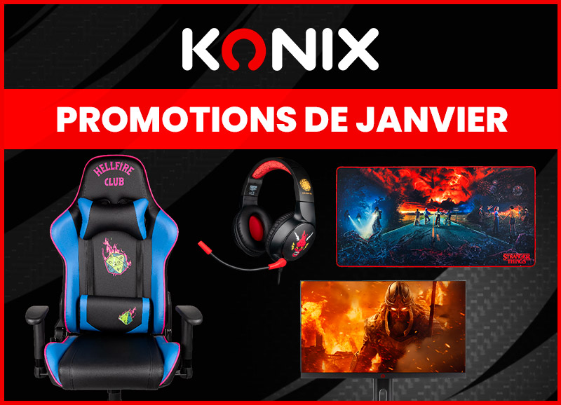Boutique Konix : Promotions de janvier
